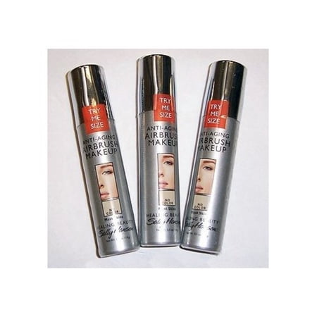 3-pack sally hansen anti-aging airbrush makeup , beach beige (for fair skin)