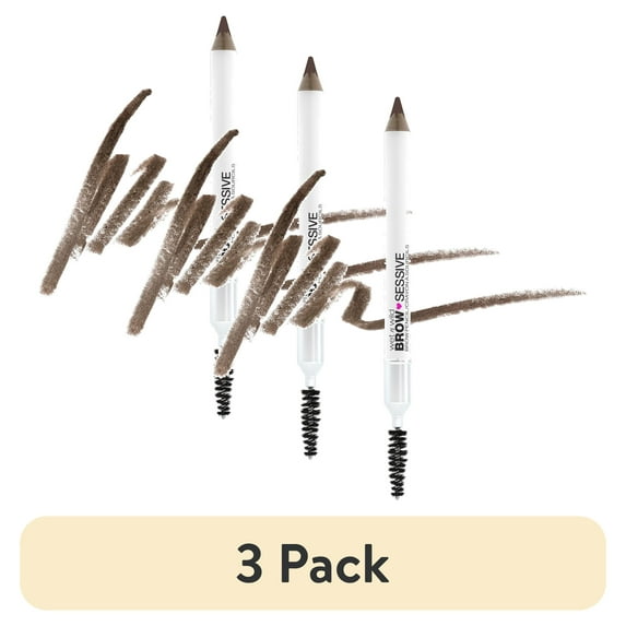 (3 pack) Wet N Wild Brow Sessive Brow Pencil, Medium Brown