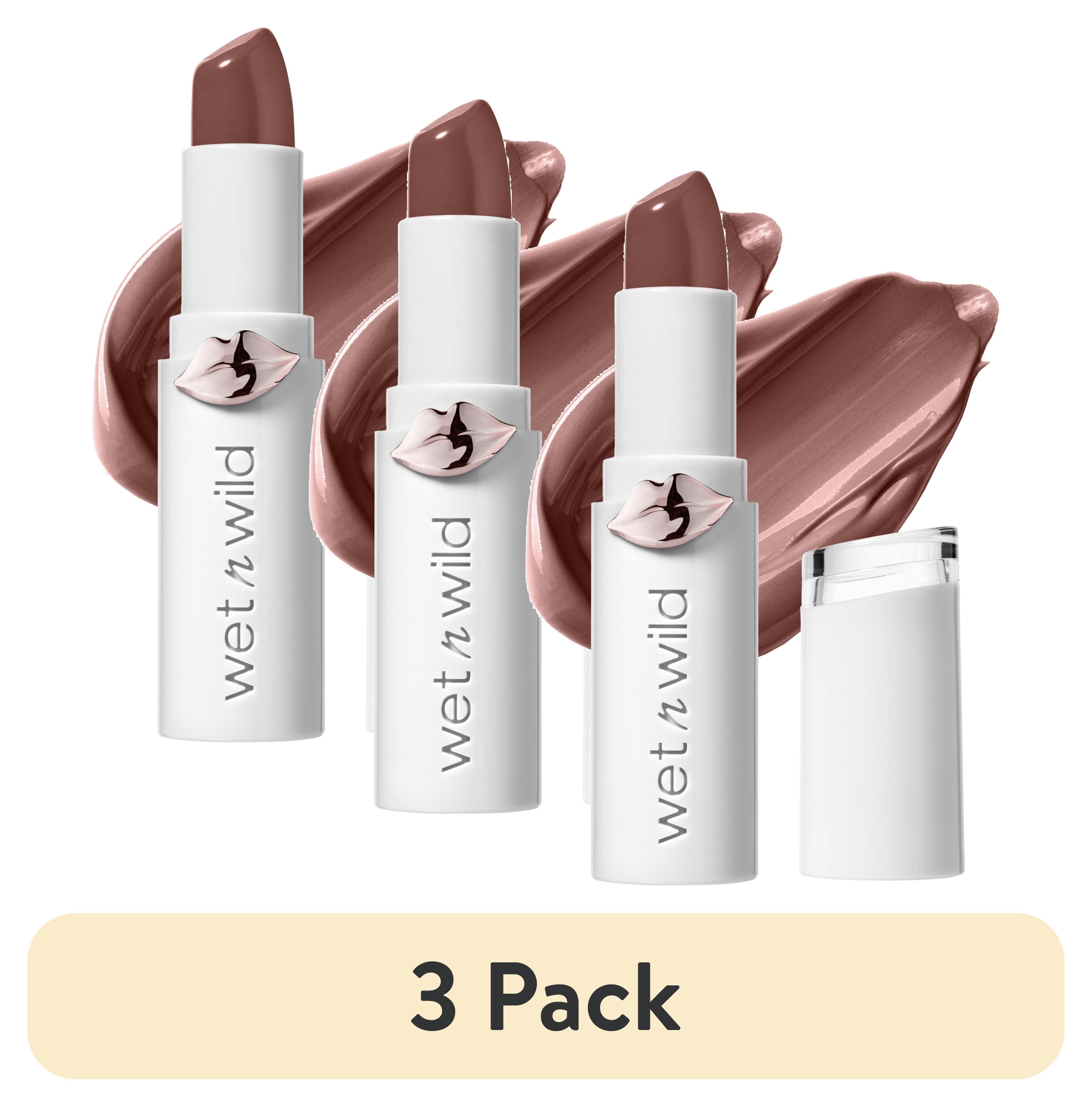 (3 pack) wet n wild Mega Last High-Shine Lip Color - Mad for Mauve