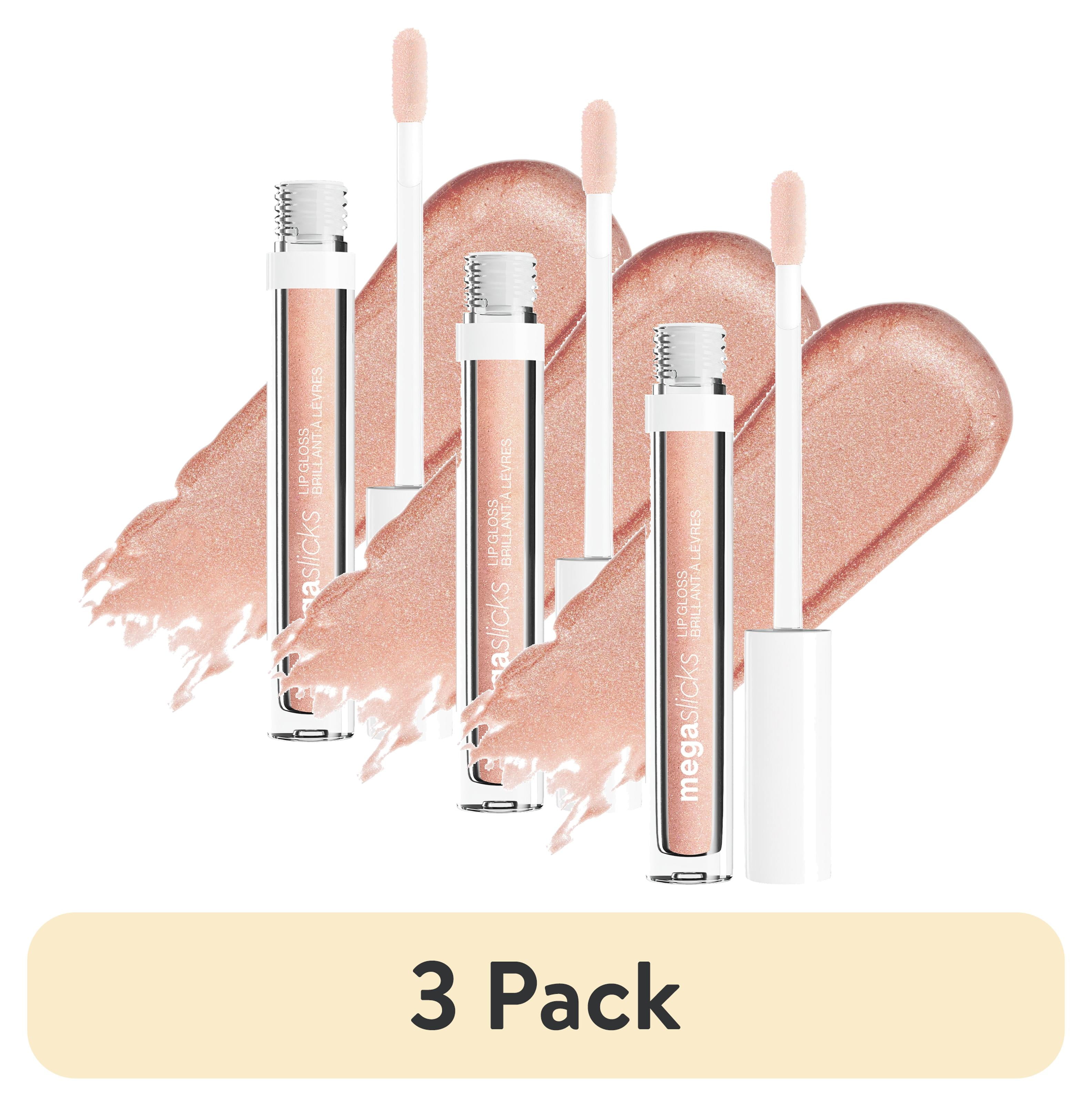 3 pack) wet n wild Mega Slicks Lip Gloss - Pink Champagne Please