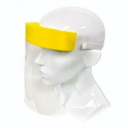 3 Packs - Lucent Path Clear Protective Full-Face Shield with Elastic Strap and Vented Foam Headband