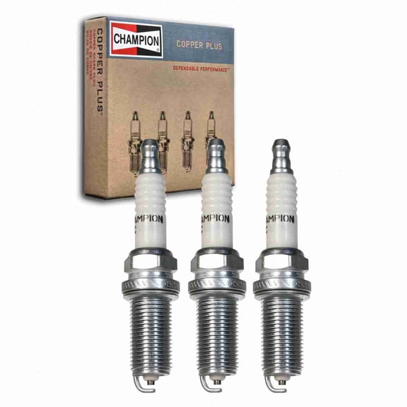 3 pc Champion Copper Plus Spark Plugs compatible with Honda Insight 1.0L L3 2000-2006