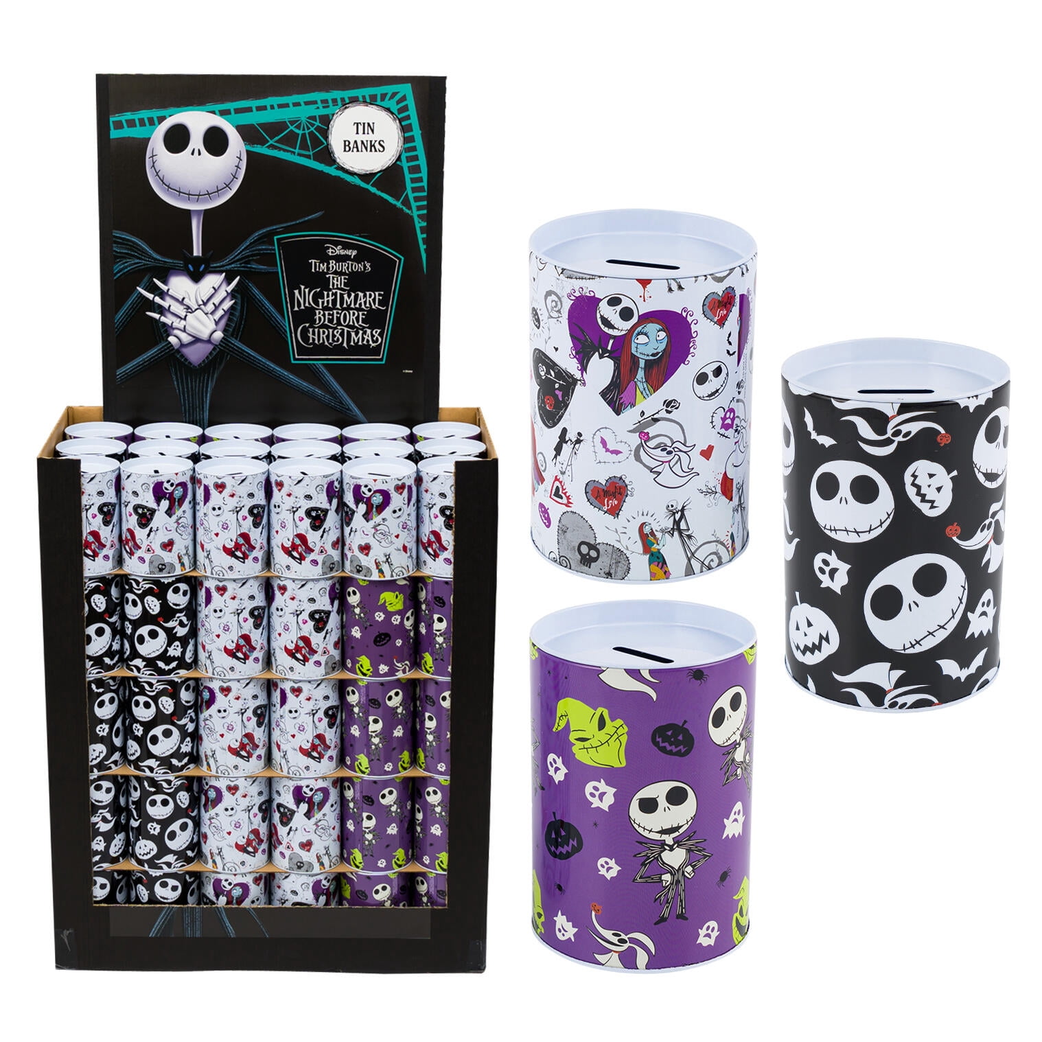 3 pc Disney Tim Burton's The Nightmare Before Christmas Tin