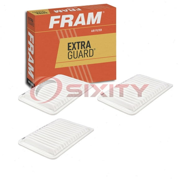 3 pc FRAM CA10171 Extra Guard Air Filters for 042-1804 28113-2J000 33-2447 AF6314 PA-6314 WAF4054 Intake Inlet Manifold Fuel Delivery Filters Fits select: 2007-2017 TOYOTA CAMRY