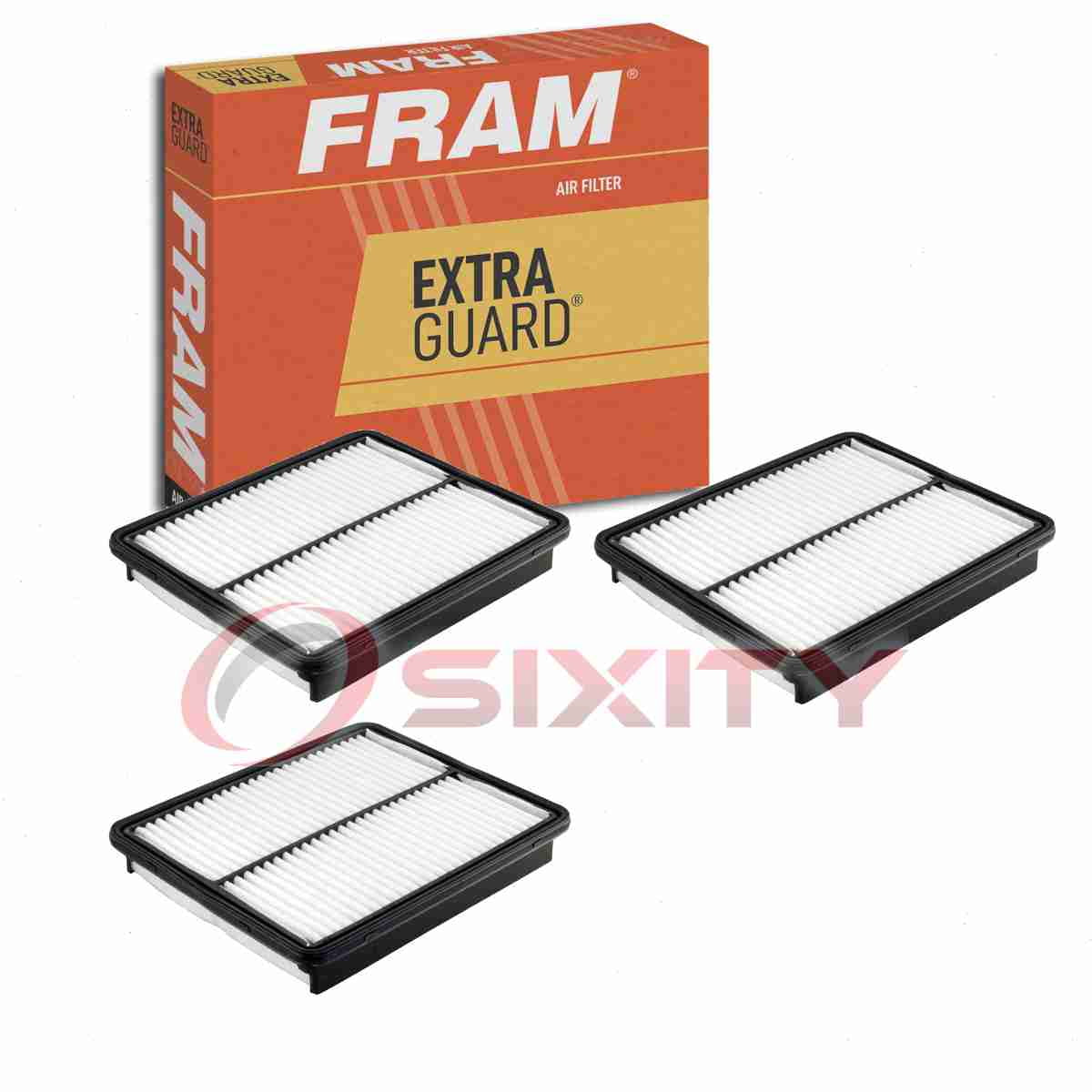 3 pc FRAM CA10881 Extra Guard Air Filters for 49264 96910360 A3193C AF5221 FA-1889 LAF6889 PA6277 Intake Inlet Manifold Fuel Delivery Filters