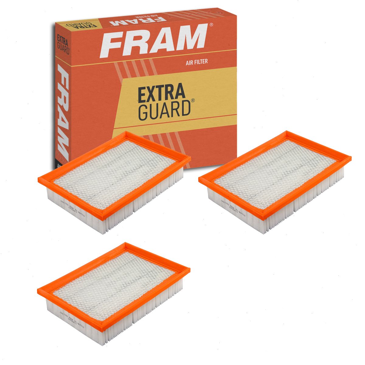 3 pc FRAM CA11222 Extra Guard Air Filters for 33-2466 A293C AF499 ...