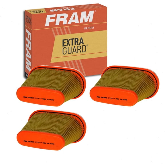 3 pc FRAM CA12062 Extra Guard Air Filters for 13 71 8 616 909 9584 A851C AF1766 AF586 AFR-84132 Intake Inlet Manifold Fuel Delivery Filters