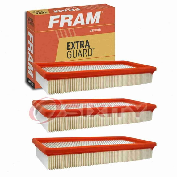 3 pc FRAM CA3660 Extra Guard Air Filters for 4307787 A1141C A4669 CA4010 E-1950 Intake Inlet Manifold Fuel Delivery Filters