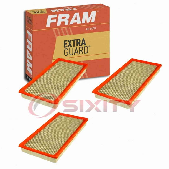 3 pc FRAM CA3914 Extra Guard Air Filters for 25043809 33-2044 A54701 A806 A967C AF241 AF4928 AF941 CA2410 CA4490 F1-15 Intake Inlet Manifold Fuel Delivery Filters