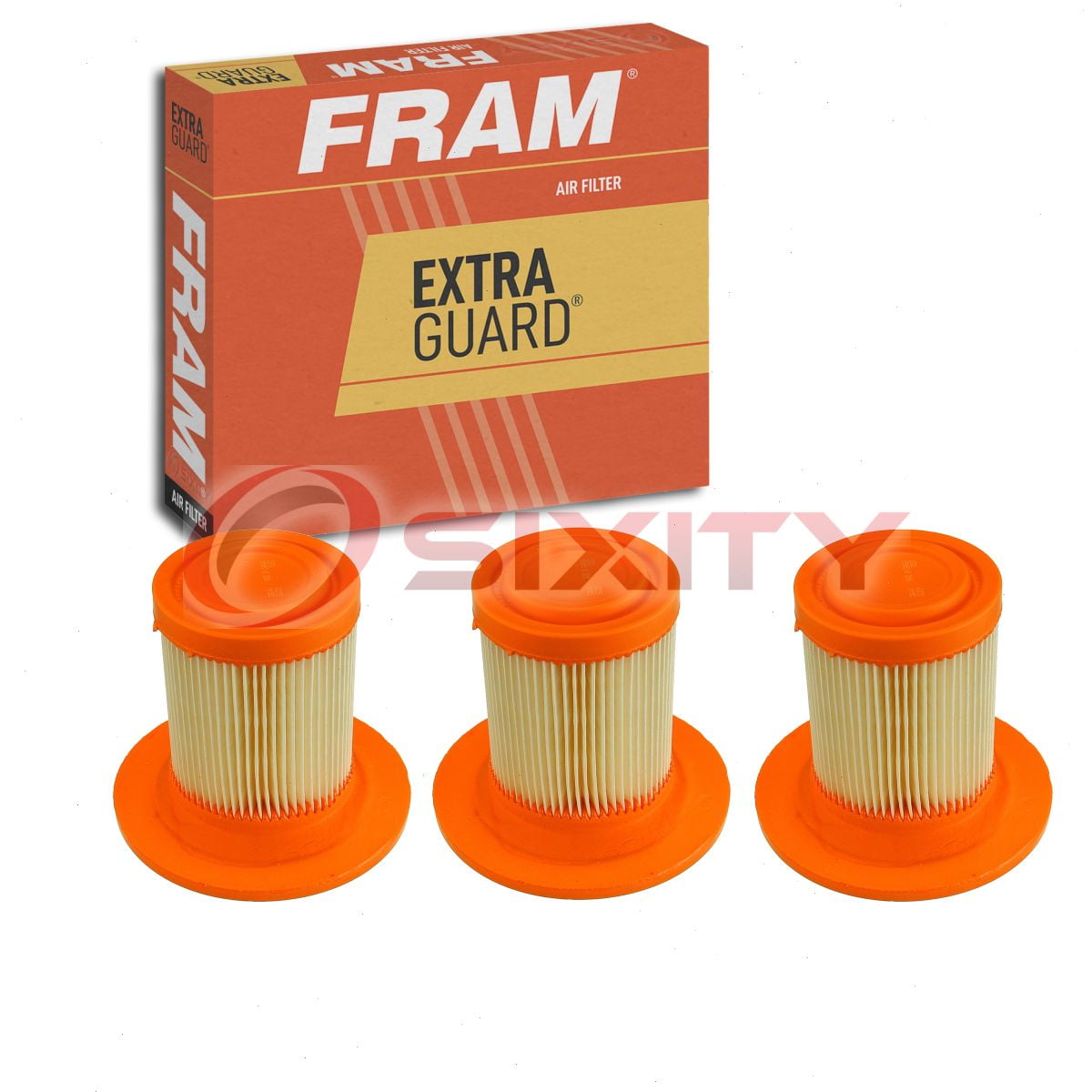 3 pc FRAM CA8141 Extra Guard Air Filters for 332162 4891926AA A2055C AE8052 AF1103 Intake Inlet