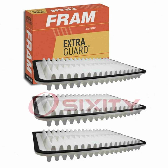 3 pc FRAM CA9360 Extra Guard Air Filters for 231-0167 25798271 A2944C A44690 AF1227 Intake Inlet Manifold Fuel Delivery Filters Fits select: 2002-2011 TOYOTA CAMRY, 2001-2013 TOYOTA HIGHLANDER