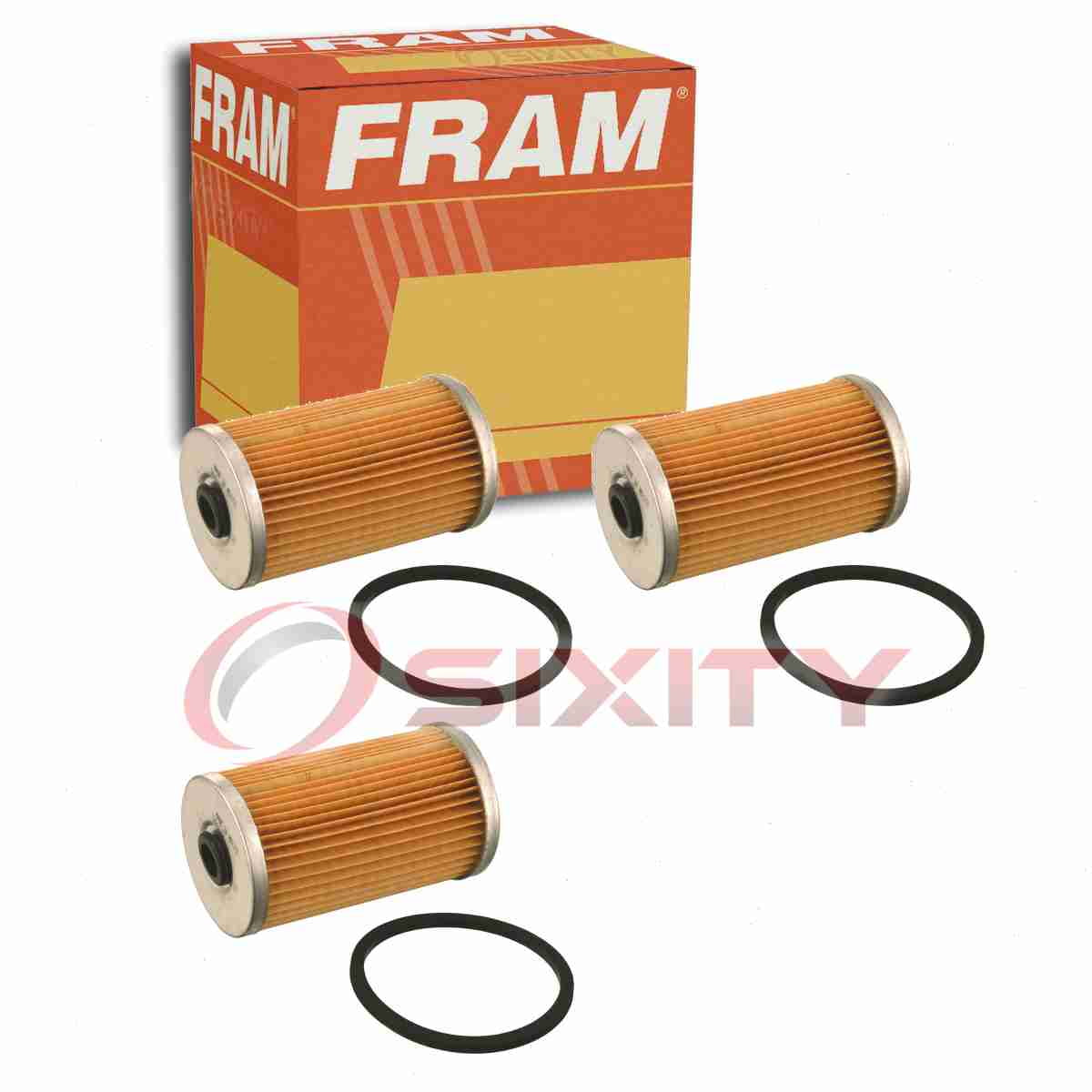 FRAM Fuel Filters, 3 pc CG20 Kit, Protect Injectors and Pumps, Fits