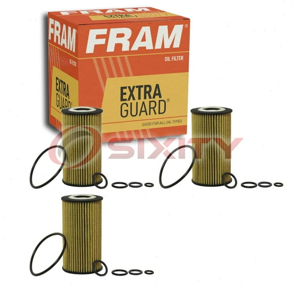3 pc FRAM CH8481 Extra Guard Engine Oil Filters for 13A-161Y 7-14 AL8087 M8445 TM-15 TM-23 Oil Change Lubricant Filters Fits select: 1998-2011 MERCEDES-BENZ E, 1998-2012 MERCEDES-BENZ C