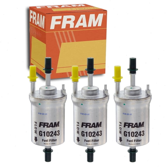3 pc FRAM G10243 Fuel Filters for G489 GF171 GF681 GF913 Gas Pump Line Air Delivery Filters