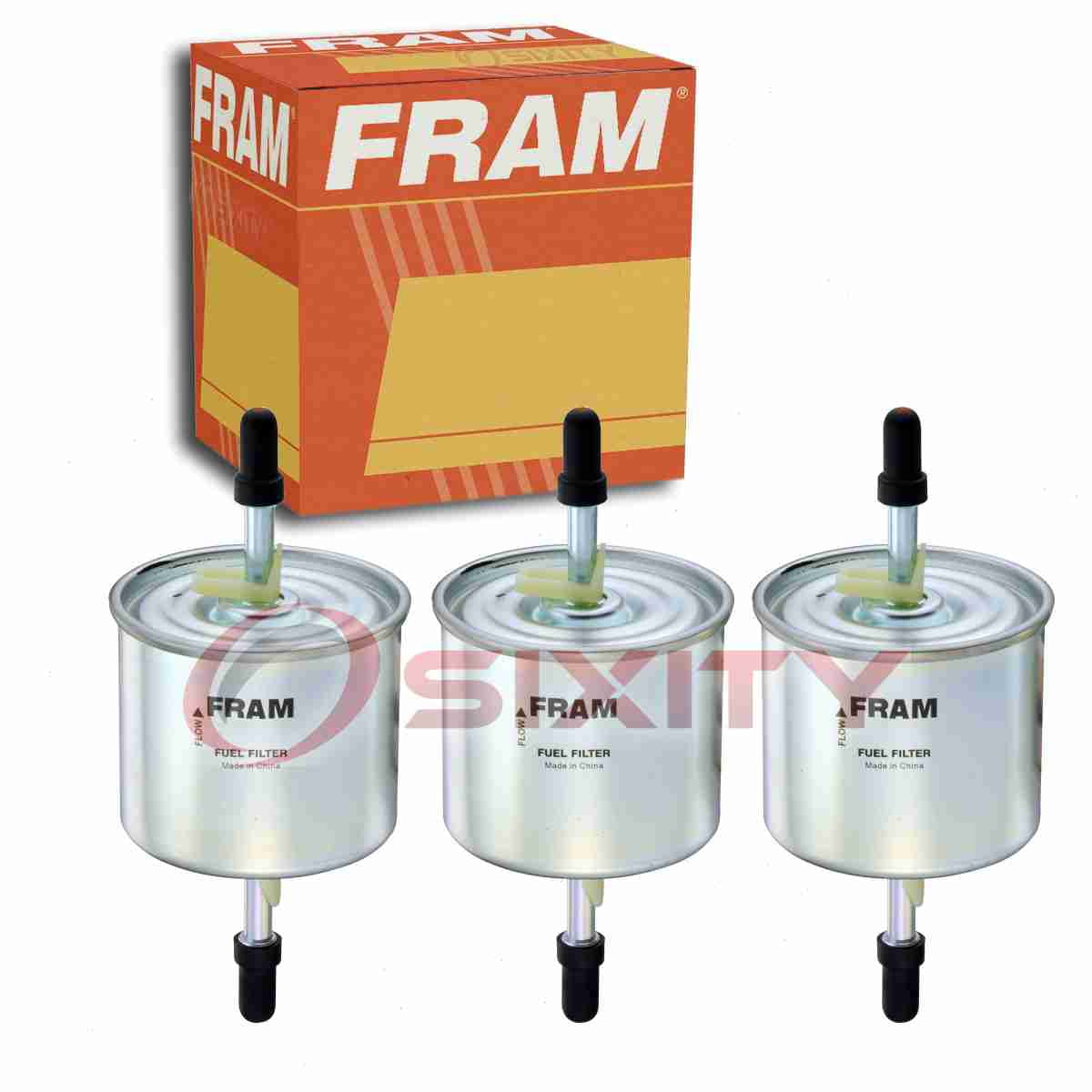 3 pc FRAM G3850 Fuel Filters for 52019023 FF679 FG800 G6388 GF277 GF757 Gas Pump Line Air