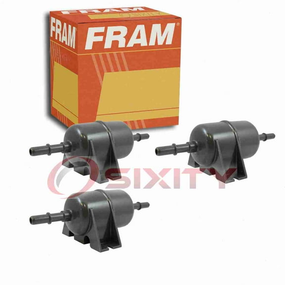 3 pc FRAM G6507 Fuel Filters for 23300-79495 F44605 FF613 G6552 GF302 GF809 MB504754 Gas Pump Line Air Delivery Filters Fits select: 1990-1996 CHEVROLET LUMINA, 1990-1996 PONTIAC TRANS SPORT