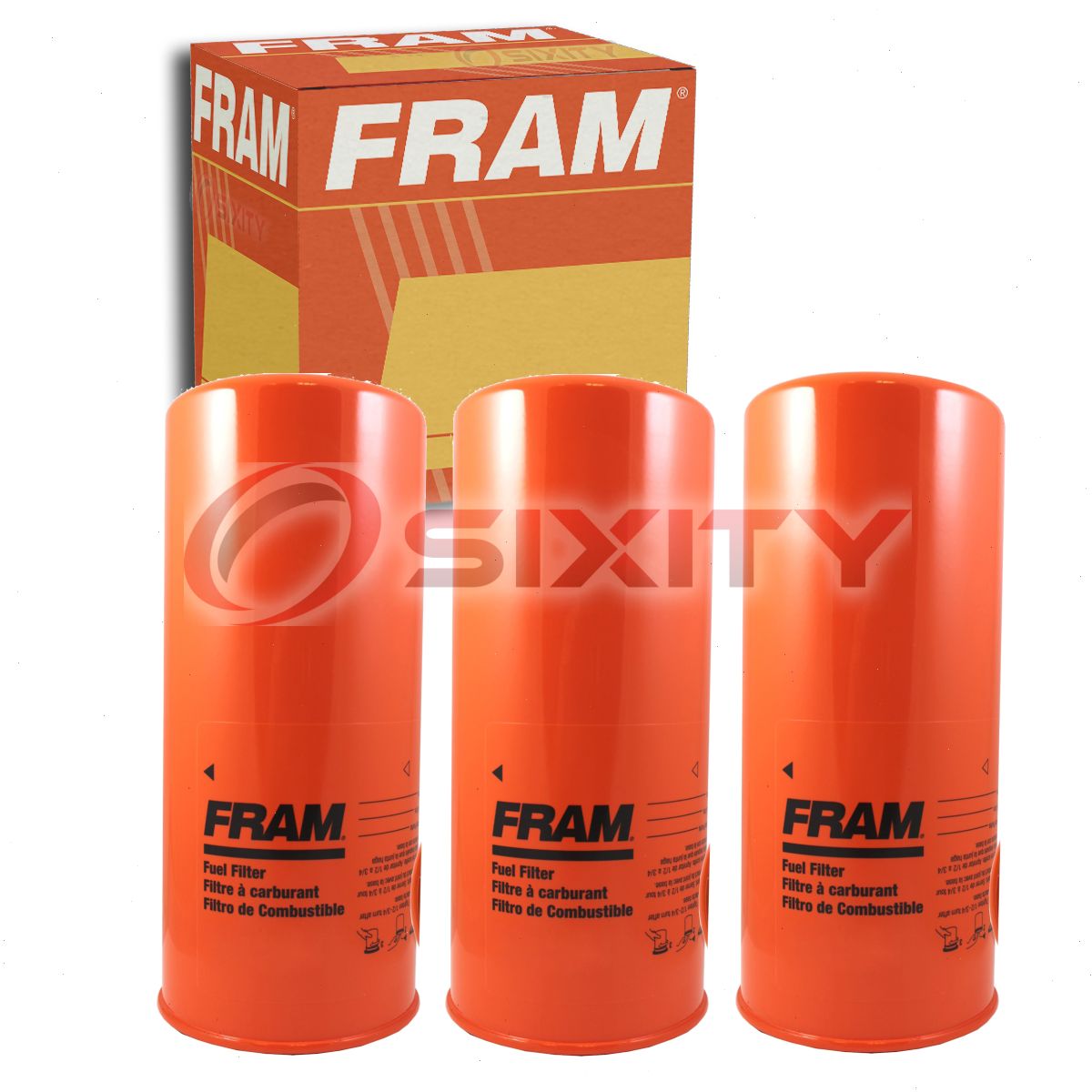 3 pc FRAM P1108 Fuel Filters for 5036 600123 F54738 FF713 G4781 LFF6776 TP1260 Gas Pump Line Air Delivery Filters