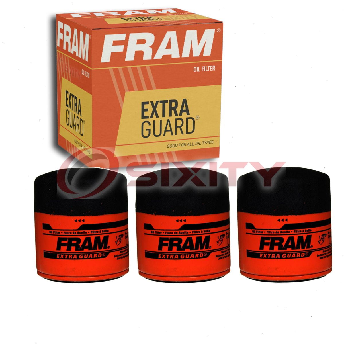 3 pc FRAM PH12060 Extra Guard Engine Oil Filters for 51036 72210 A13