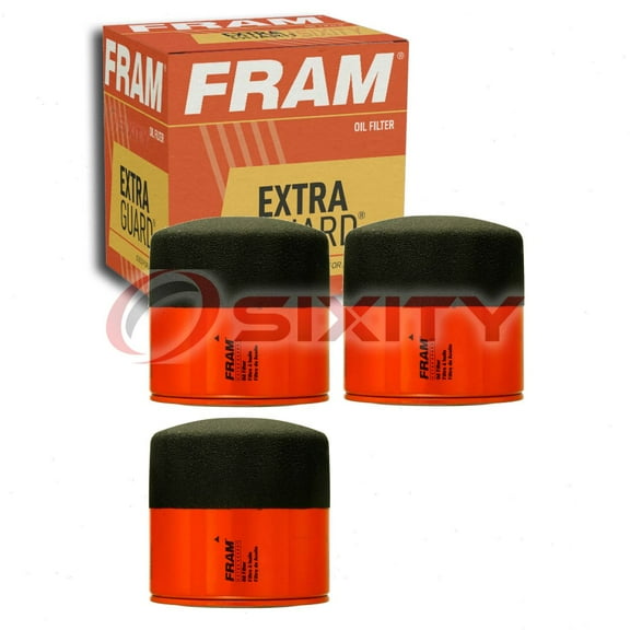 3 pc FRAM PH2844 Extra Guard Engine Oil Filters for 6631833 947207 HF927 PF1224 Oil Change Lubricant Filters Fits select: 1970-1975 VOLKSWAGEN TRANSPORTER, 1978-1979 VOLKSWAGEN KOMBI
