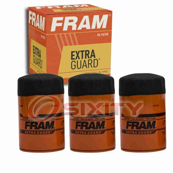 3 pc FRAM PH2849A Extra Guard Engine Oil Filters for 5W-3407N LF356 P850589 PF2157 T08-1061 Oil Change Lubricant Filters Fits select: 1979-1984 MAZDA B2000, 1979 MAZDA RX7