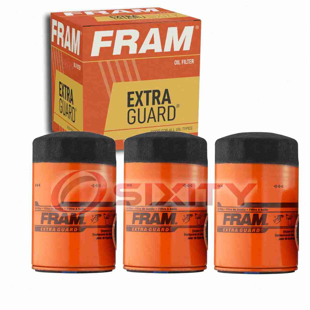 3 pc FRAM PH2870A Extra Guard Engine Oil Filters for 21394MP 51792XE