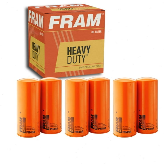 3 pc FRAM PH49A Heavy Duty Engine Oil Filters for 1214 85773MP LF434 ML36830C Oil Change Lubricant Filters