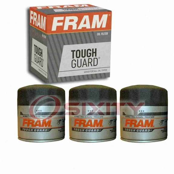 3 pc FRAM TG3387A Tough Guard Engine Oil Filters for 234092 9J-0750 H36011 L876 PF926 Oil Change Lubricant Filters Fits select: 2005-2009 CHEVROLET EQUINOX, 1977-2005 BUICK LESABRE