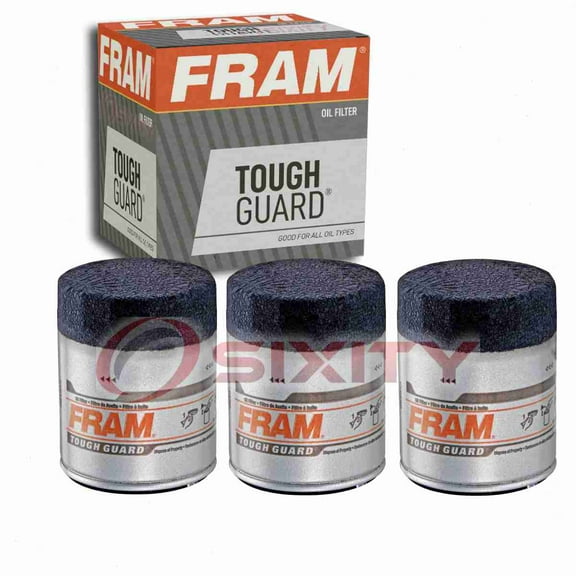 3 pc FRAM TG7317 Tough Guard Engine Oil Filters for 233396 D52932 L688 PF1089 Oil Change Lubricant Filters Fits select: 2002-2023 HONDA CR-V, 2001-2023 HONDA CIVIC