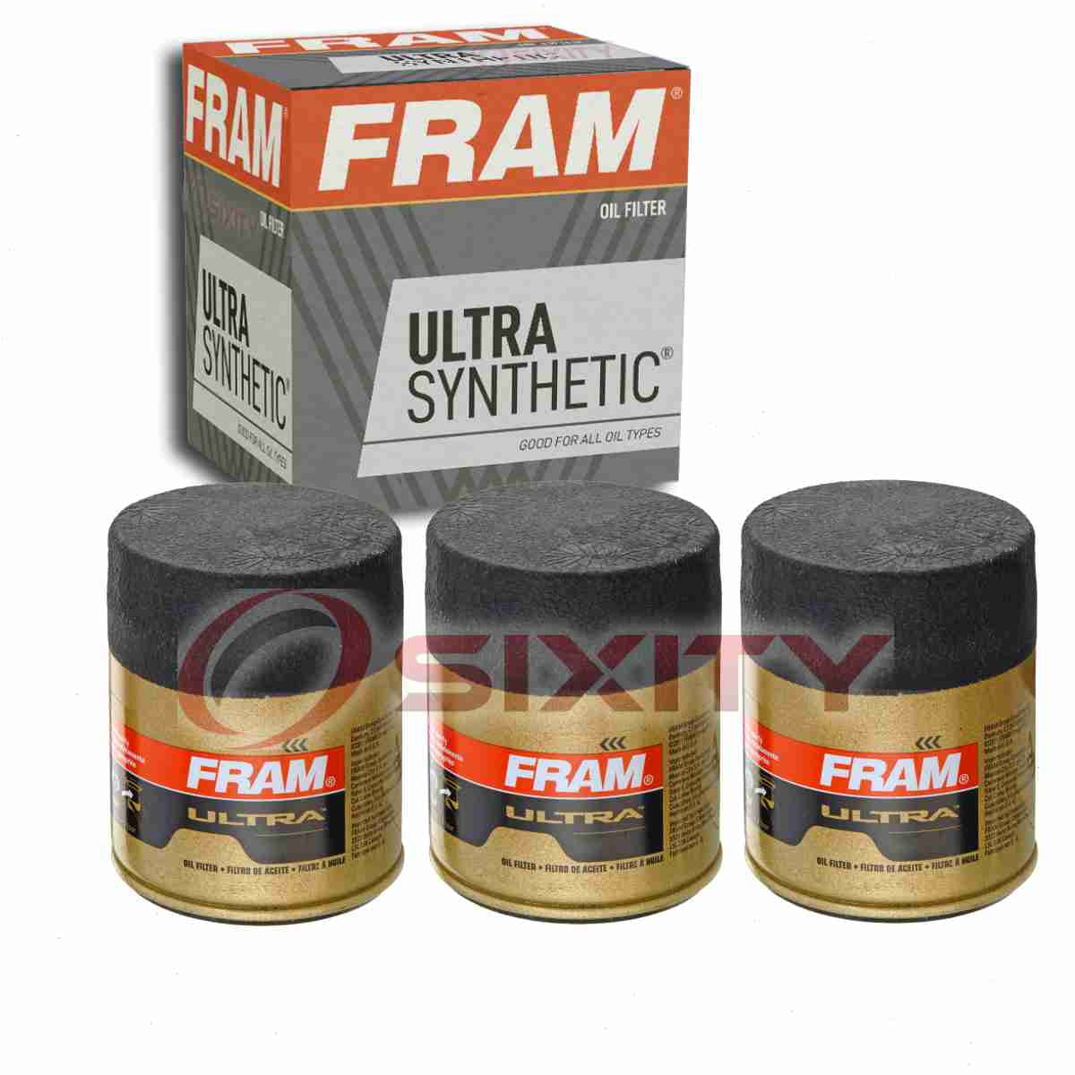 3 pc FRAM XG7317 Ultra Engine Oil Filters for 46986 6986BP B23142M CB33