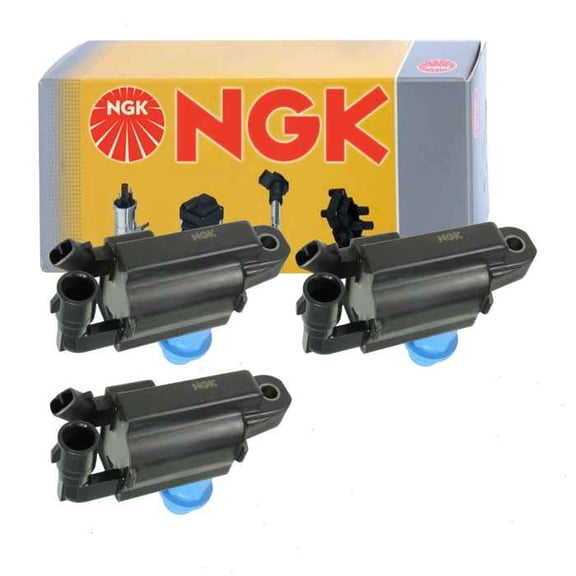 3 pc NGK Ignition Coils compatible with Lexus SC300 3.0L L6 1998-2000