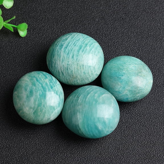 3 pc Natural Amazonite Palm Stones Pocket Stone for Energy Balancing Nuggets 40~50mm