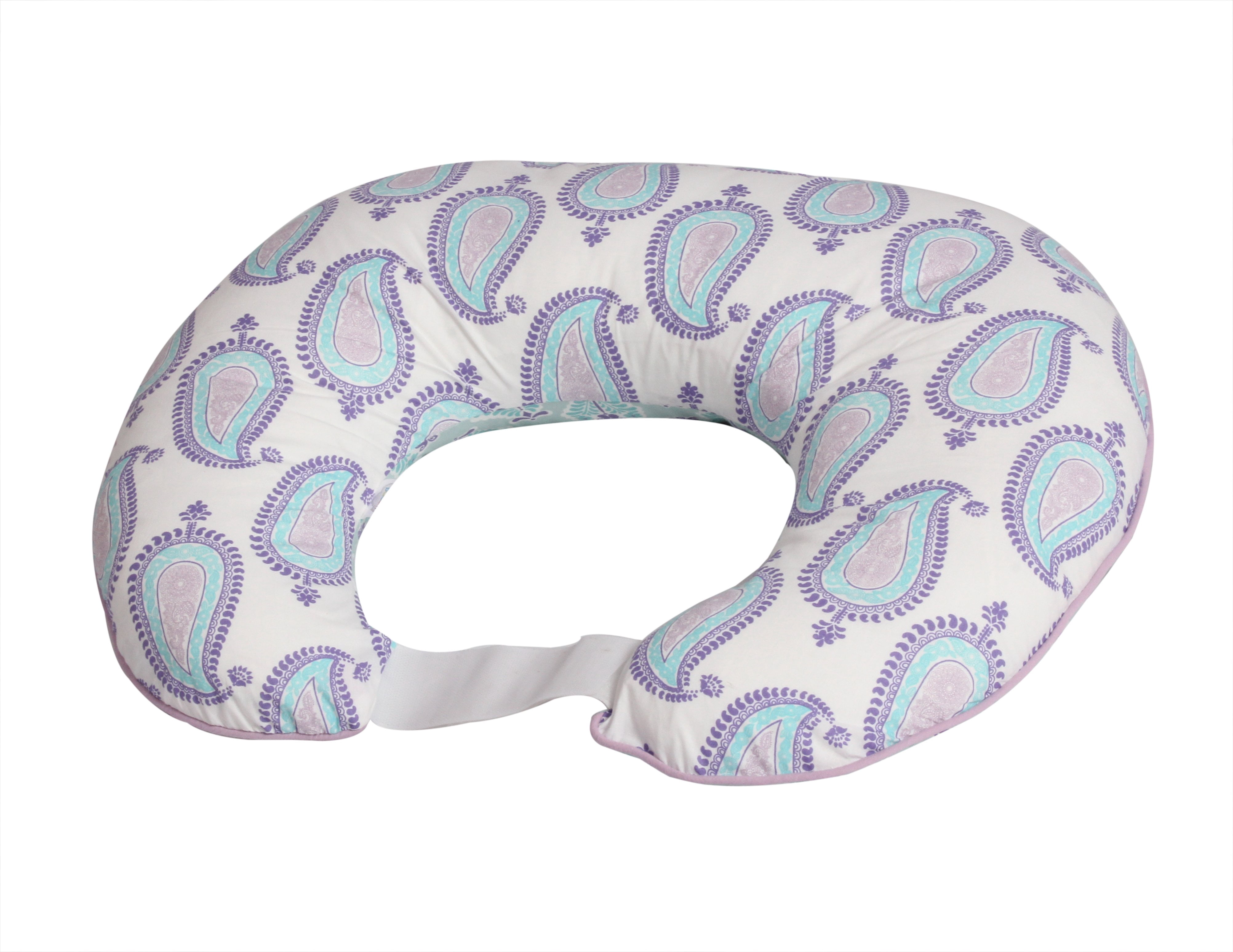 3 pc Nursing/Feeding Pillow Set Paisley Isabella, Purple/Lilac/Aqua