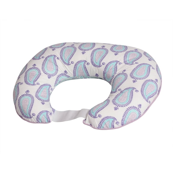 3 pc Nursing/Feeding Pillow Set Paisley Isabella, Purple/Lilac/Aqua