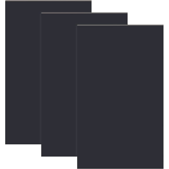 3 pc PVC Foam Boards Poster Board for Crafts Modelling Art Display School Projects Rectangle Black 15.3x25.5x0.5cm