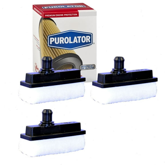 3 pc Purolator B44843 Engine Crankcase Breather Elements for 46977 46997 54313 6977 88977 94977 AF25304 AFB1603 B4843 BA7756 BF1603 BF630 CB48 CF-4843 CF4843 CFB48 F4TZ-9D695-A F4TZ-PD695-A FA1603