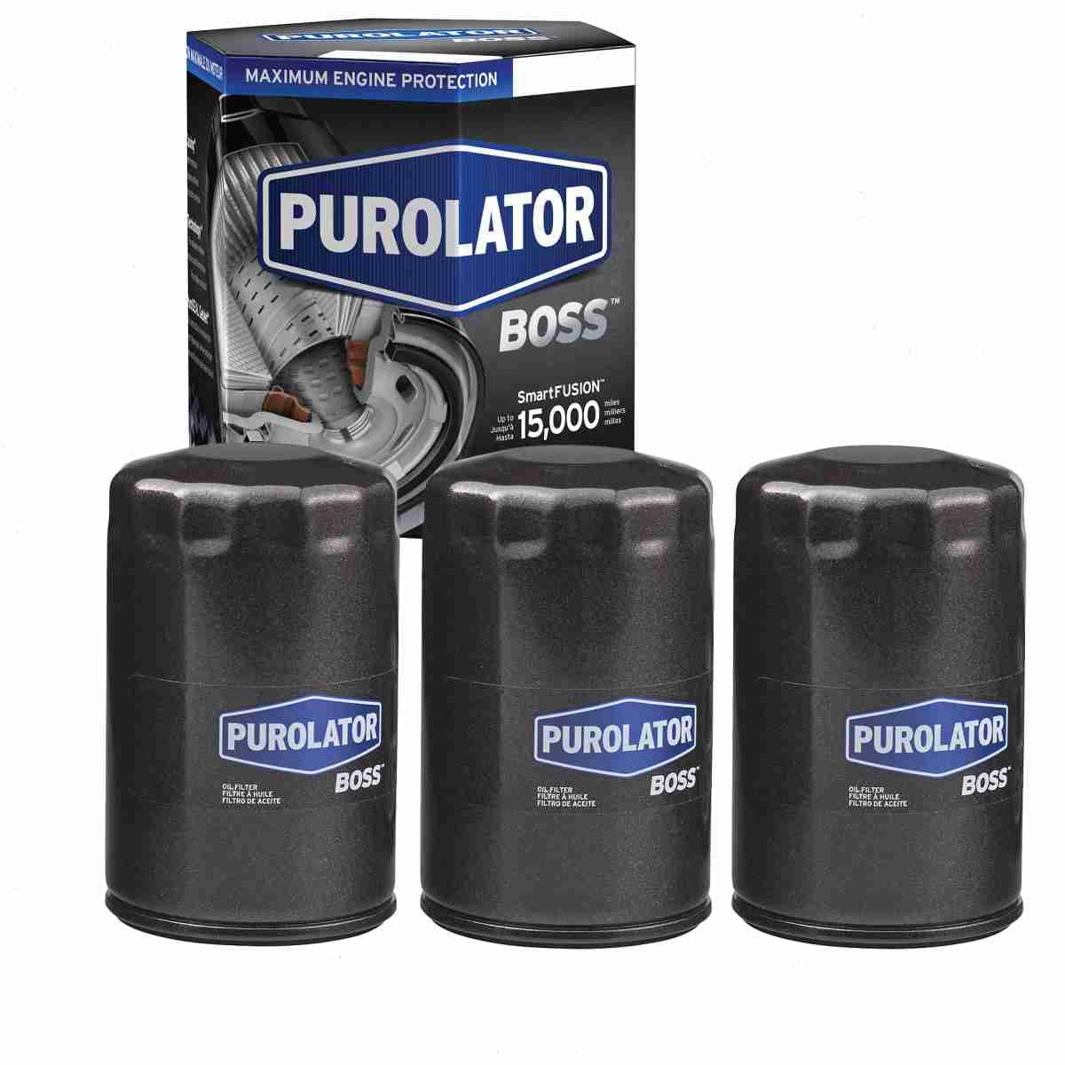 3 pc Purolator BOSS PBL24011 Engine Oil Filters for Oil Change Lubricant Filters Fits select: 1988-2000 CHEVROLET GMT-400, 1995-2000 CHEVROLET TAHOE