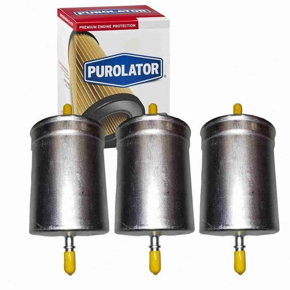 3 pc Purolator F65285 Fuel Filters for 0 450 905 318 043-1025 1J0 201 511A 23521 33521 3521 56165 86521 95521 ALG-2036 BF7670 F65285P FGI-105 FGI-105A G-6579 G271 G5870 G6579 GF-970 GF318 GF5020