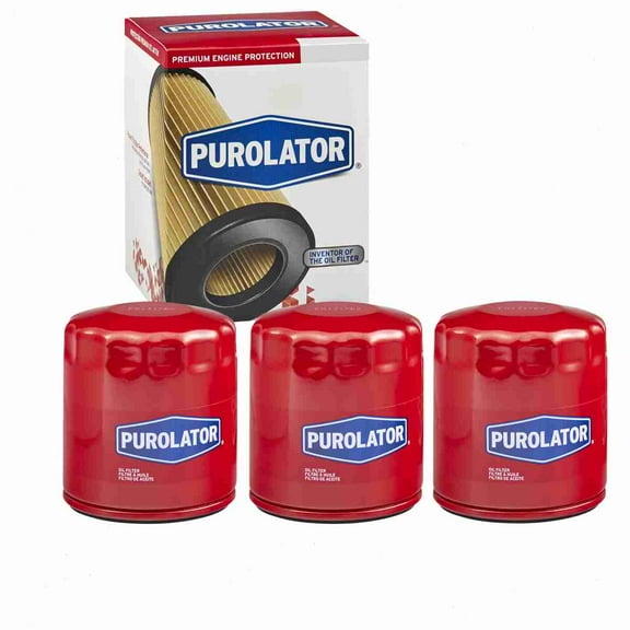3 pc Purolator L10111 Engine Oil Filters for 107 61040 Oil Change Lubricant Filters Fits select: 2005-2009 CHEVROLET EQUINOX, 1976-2005 BUICK LESABRE