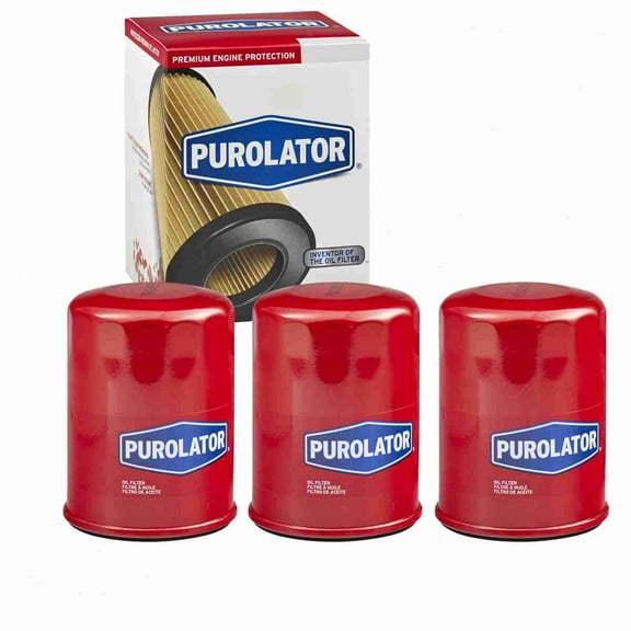 3 pc Purolator L14610 Engine Oil Filters for 164 61356 Oil Change Lubricant Filters Fits select: 2002-2024 HONDA CR-V, 2001-2023 HONDA CIVIC
