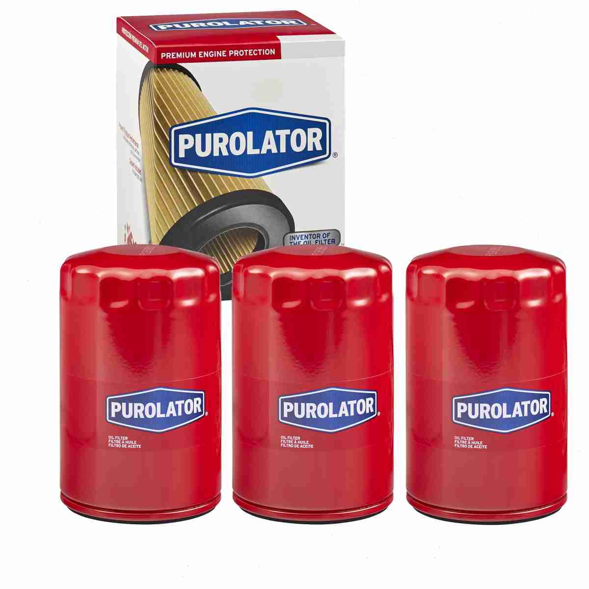 3 pc Purolator L24011 Engine Oil Filters for 120 61036 Oil Change