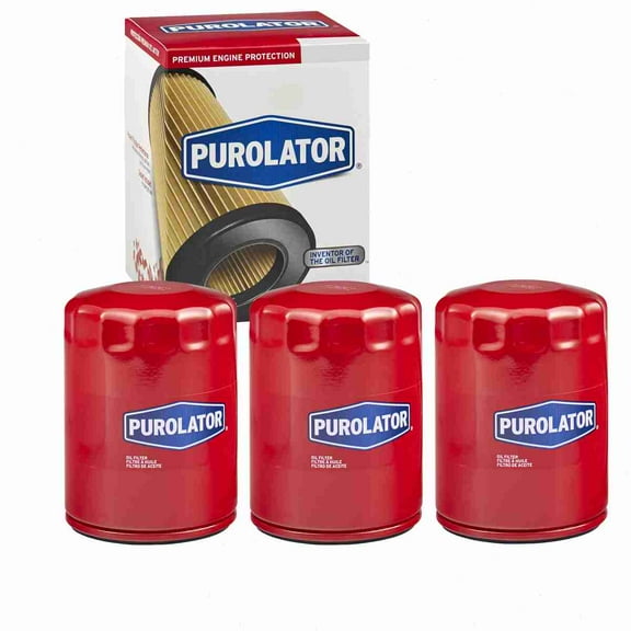 3 pc Purolator L25288 Engine Oil Filters for 166 61258 61522 Oil Change Lubricant Filters Fits select: 1999-2002 CHEVROLET SILVERADO, 2006-2011 CHEVROLET IMPALA
