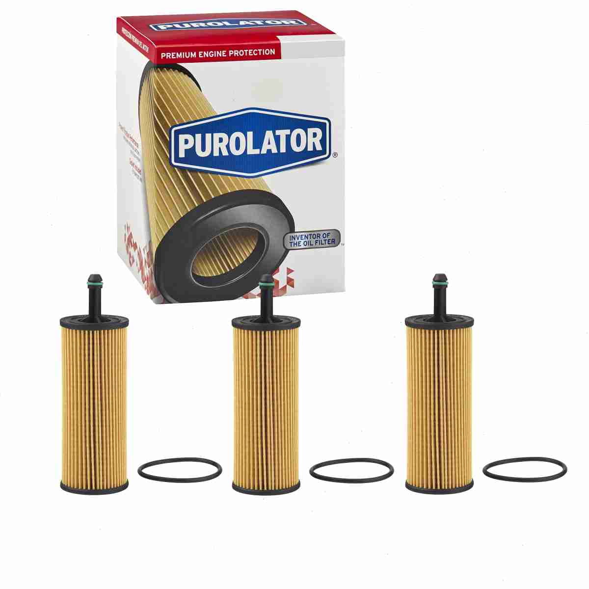 3 pc Purolator L36296 Engine Oil Filters for 710 Oil Change Lubricant
