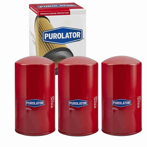 3 pc Purolator L44872 Engine Oil Filters for 61734 Oil Change Lubricant Filters Fits select: 1999-2003 FORD F350, 1999-2003 FORD F250
