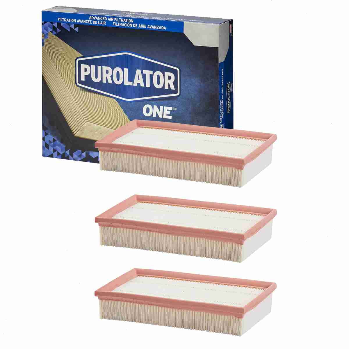 3 pc Purolator ONE A25324 Air Filters for 62524 Intake Inlet Manifold ...