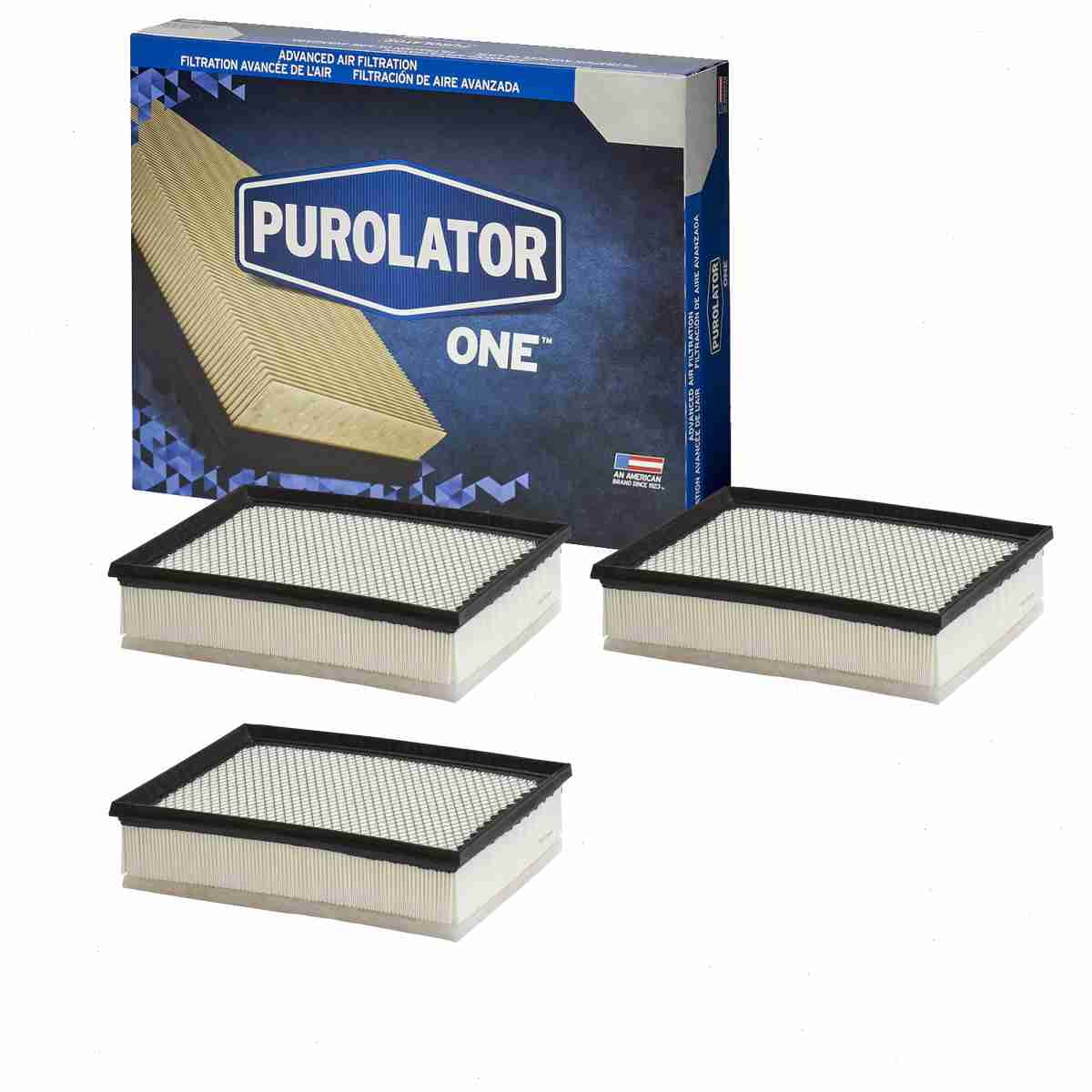 3 pc Purolator ONE A36272 Air Filters for 708 Intake Inlet Manifold ...