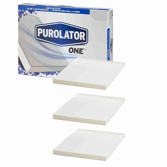 3 pc Purolator ONE C36179 Cabin Air Filters for 862 HVAC Heating Ventilation Air Conditioning Vent Filters Fits select: 2010-2017 CHEVROLET EQUINOX, 2011-2015 HYUNDAI SONATA