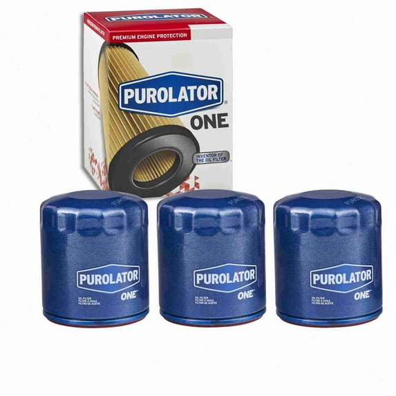3 pc Purolator ONE PL10111 Engine Oil Filters for Oil Change Lubricant Filters Fits select: 2005-2009 CHEVROLET EQUINOX, 1976-2005 BUICK LESABRE