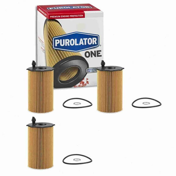 3 pc Purolator ONE PL26127 Engine Oil Filters for Oil Change Lubricant Filters Fits select: 2011-2018 KIA SORENTO, 2010-2018 HYUNDAI SANTA FE