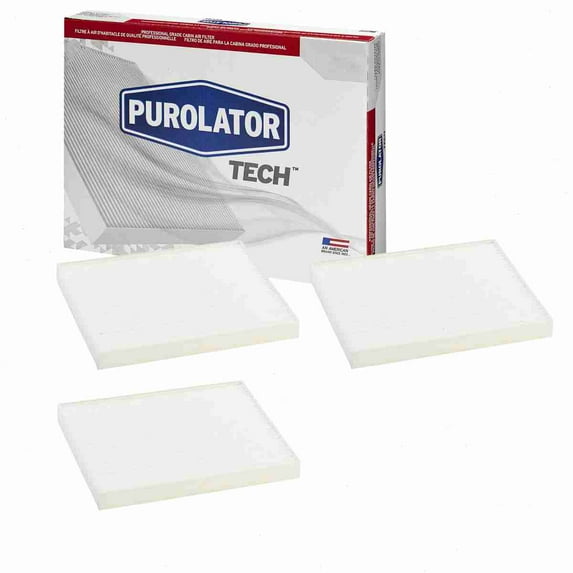 3 pc Purolator TECH TC35676 Cabin Air Filters for 224882 24882 24909 4882 52493319 61624882 89882 AF1239 AFC-1239 ALC-5309 C35676 C35676P CAF1790 CAF1797 CAF5676 CAF5677 CCF7797 CF10361 CF1069 CF125