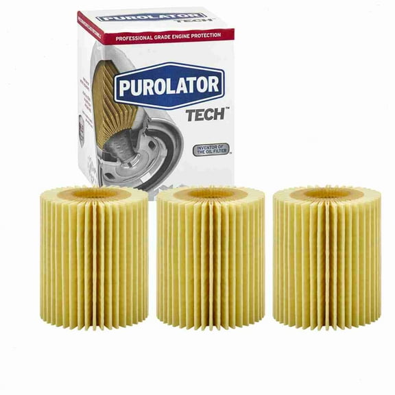 3 pc Purolator TECH TL25609 Engine Oil Filters for 04152-31060 04152-31080 04152-38010 04152-YZZA2 04152-YZZA3 04152-YZZA5 27173 57173 61857173 7173 84173 AL10158 ALO-8155 ALO24 CF5609 CH10158